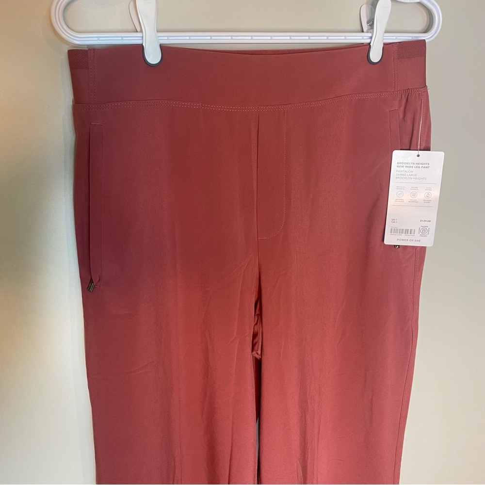 ATHLETA New Brooklyn Heights Wide Leg Trouser Pants Rose Pink Size 8 - Picture 7 of 14